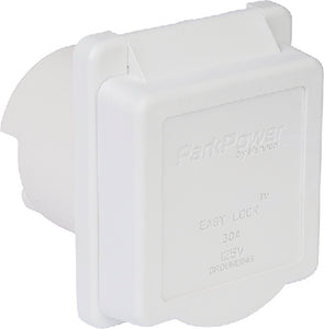 Parkpower by Marinco 50ARVIW Power Inlet 50a White - LMC Shop