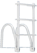 Dock Edge DE2113F Dock Ladder 3 Step Flip Up Wht - LMC Shop