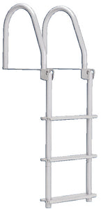 Dock Edge DE2113F Dock Ladder 3 Step Flip Up Wht - LMC Shop