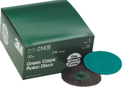 3M Marine 1396 2in Green Corps Roloc 50 Grit - LMC Shop