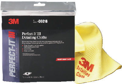 3M Marine 6016 Yellow Detailing Cloth 6/pk - LMC Shop