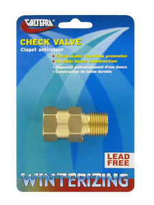 Valterra P23402LFVP Check Valve 1/2in Brass Mpt/fp - LMC Shop