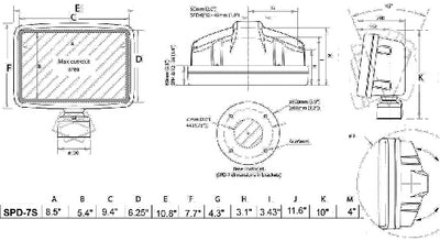 Ocean Accessories SPD-7S-W Deckpod-Slim Wht Up to 7  Disp - LMC Shop